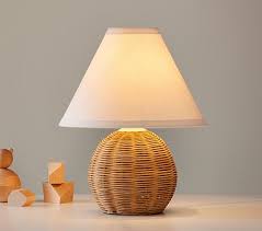 Rattan Ball Table Lamp Pottery Barn Kids