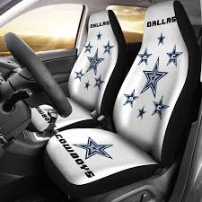 Nfl Dallas Cowboys White Multi Logo Car