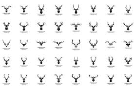 Deer Head Logo Vector Icon Design