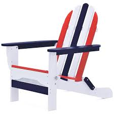 Durogreen Icon Patriot Folding Recycled Plastic Adirondack Chair