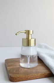 Small Glass Foaming Soap Dispenser With