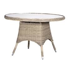 Outdoor Rattan Round Garden Table