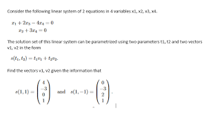 Linear System Of 2 Equations Chegg