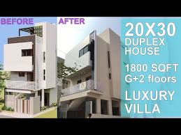 20x30 East Facing Duplex House Plan