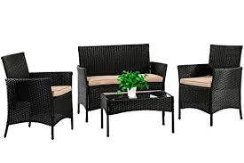 Rattan Chair Loveseats Coffee Table