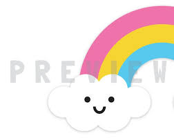 Cute Rainbow Svg Rainbow Png Happy