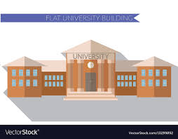 University Building Icon Vector Image