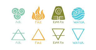 Vector Hand Drawn Elemental Symbols