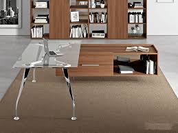 Zeta 1 Glass Top Executive Desk With