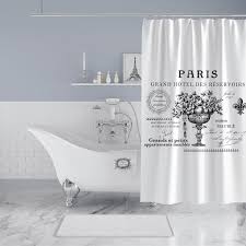 Paris Hotel Shower Curtain French