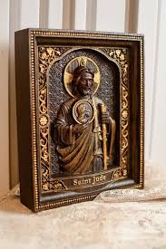 Saint Jude Wood Carved Religious
