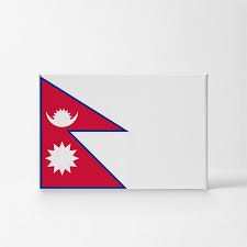 Nepal Flag Canvas Or Metal Wall Art