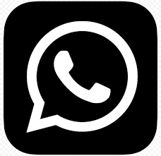 Black And White Whatsapp Logo Icon