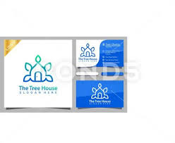The Tree House Sweet Logo Design Vector
