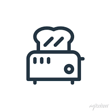 Toaster Icon Thin Linear Toaster