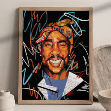 Tupac Shakur Art Print Poster Office