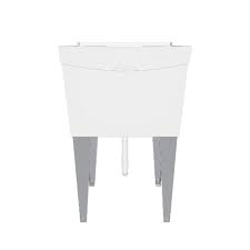 Basin White Freestanding Utility Tub
