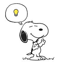 Snoopy Getting A Bright Idea