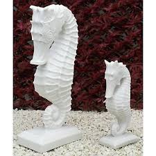 Dinova Sea Horse Seahorse Marbel Statue