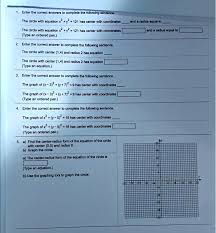 The Circle With Equation X 2