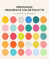 Preschool Procreate Color Palette