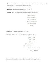 Module 4 Exponential Functions