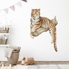 Sitting Tiger Jungle Animals Wall Sticker