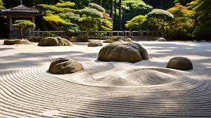 The Zen Garden Of A Japanese Garden