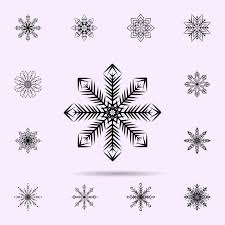 Snowflake Icon Universal Set Of