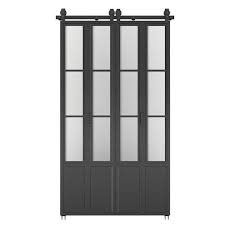 Steel Frame Double Bi Fold Barn Doors