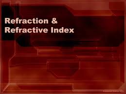 Ppt Refraction Amp Refractive Index