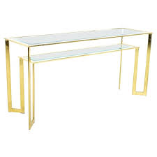 Glass Sofa Table Foyer Entry Console