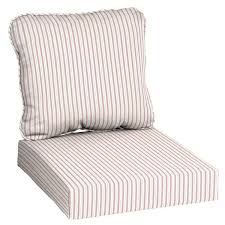 Hampton Bay 24 In X 22 In Ticking Stripe Deep Seating Outdoor Lounge Chair Cushion