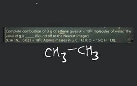 Complete Combustion Of 3 G Of Ethane
