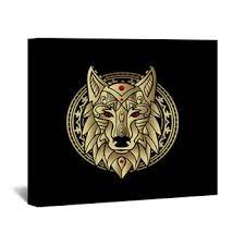 Wolf Wall Decor In Canvas Murals