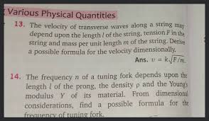 13 The Velocity Of Transverse Waves