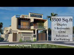 3500 Sqft Duplex House Design 5