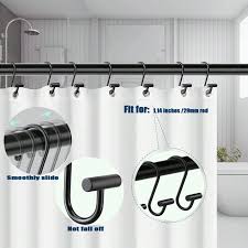 Set Of 12 Shower Curtain Hooks Rust