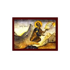 Handmade Greek Orthodox Icon St Jonah