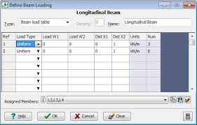 longitudinal beam load