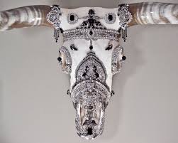 Texas Longhorn Skull Mount Decorated