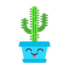 Smiling Plant Vector Art Icons And