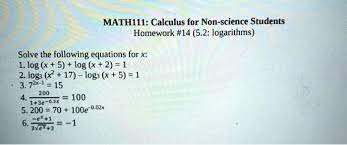 Solved Math Iii Calculus For Non
