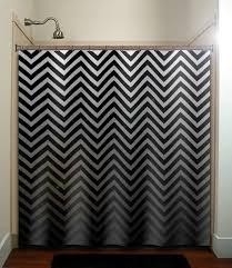 Shades Of Gray Chevron Shower Curtain