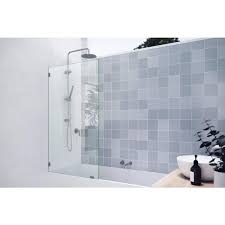 Frameless Fixed Panel Bathtub Door