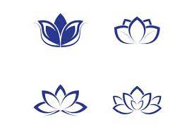 Beautiful Flower Lotus Icon Vector Illu