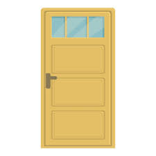 Window Door Icon Cartoon Vector Home