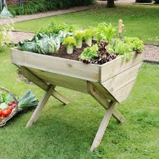 Wooden Garden Planters Zest Veg Bed 1m