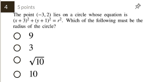 Lies On A Circle Whose Equation