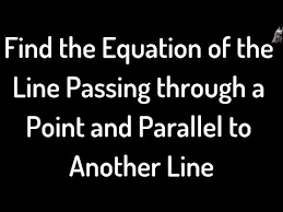 Parallel To X 3y 5